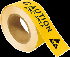 Floor marking tape Caution ESD Area