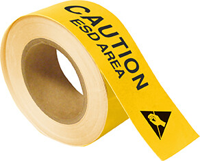 Floor marking tape Caution ESD Area